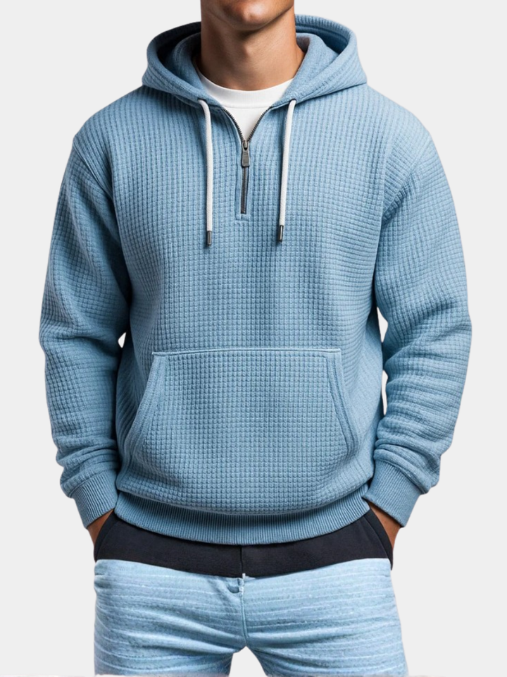 LAURENT MONACO | WAFFLE KNIT HOODIE FOR MEN