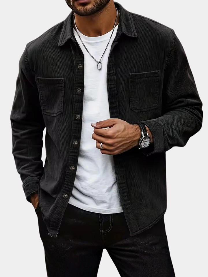 LAURENT MONACO | CORDUROY SHIRT JACKET FOR MEN