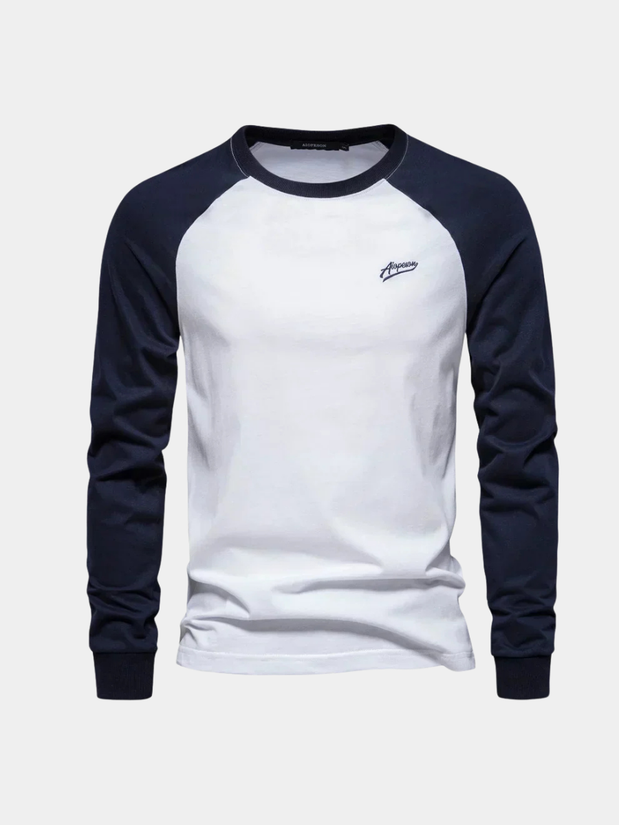 LAURENT MONACO | CLASSIC RAGLAN LONG SLEEVE T-SHIRT FOR MEN