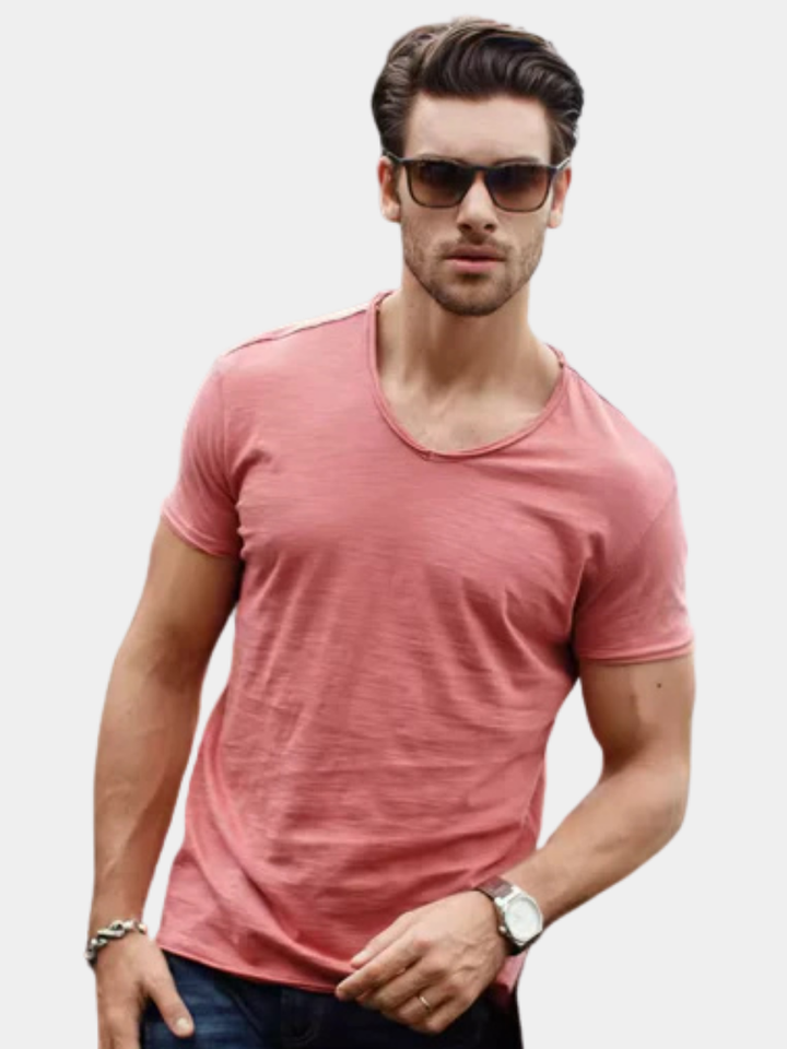 LAURENT MONACO | MODERN CUT COTTON T-SHIRT FOR MEN