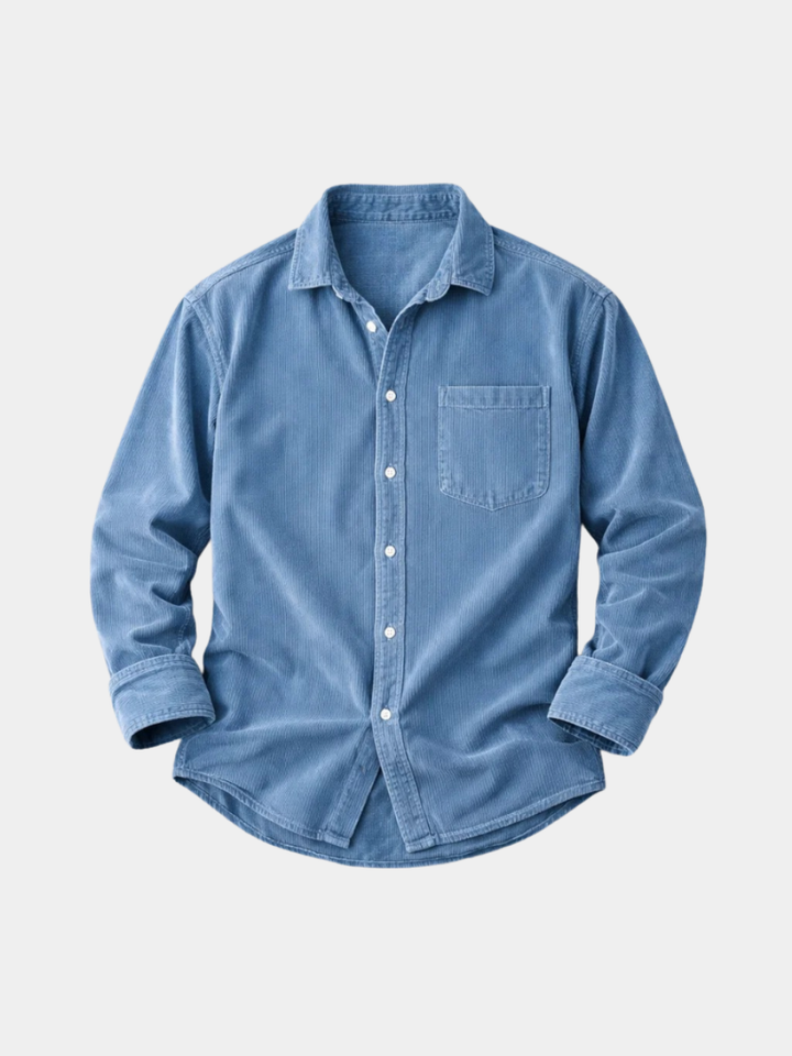 Classic Corduroy Shirt for Men - Elena Harper