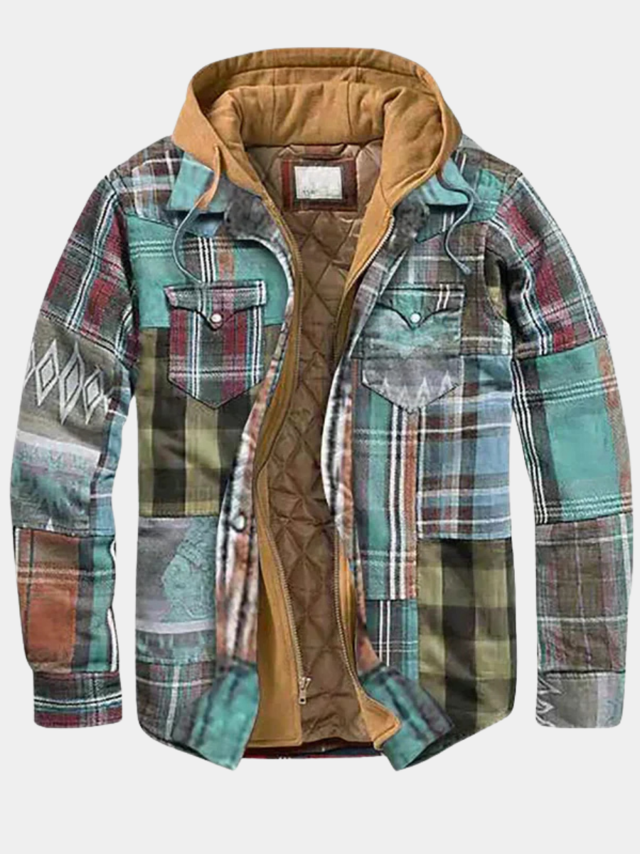 LAURENT MONACO | PATCHWORK CHECKED JACKET