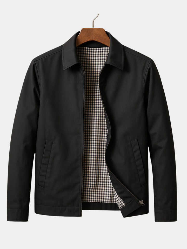 Lightweight Checked Lined Jacket for Men