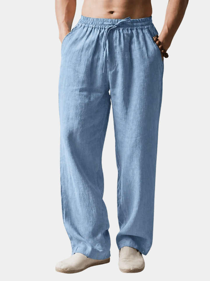 LAURENT MONACO | CLASSIC LINEN PANTS FOR MEN