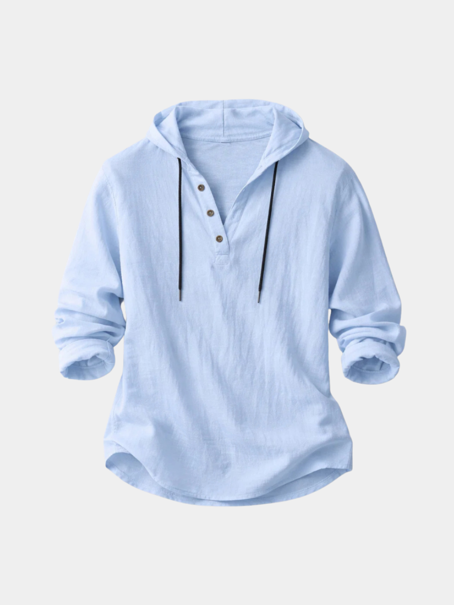 LAURENT MONACO | ELEGANT HOODED SHIRT FOR MEN