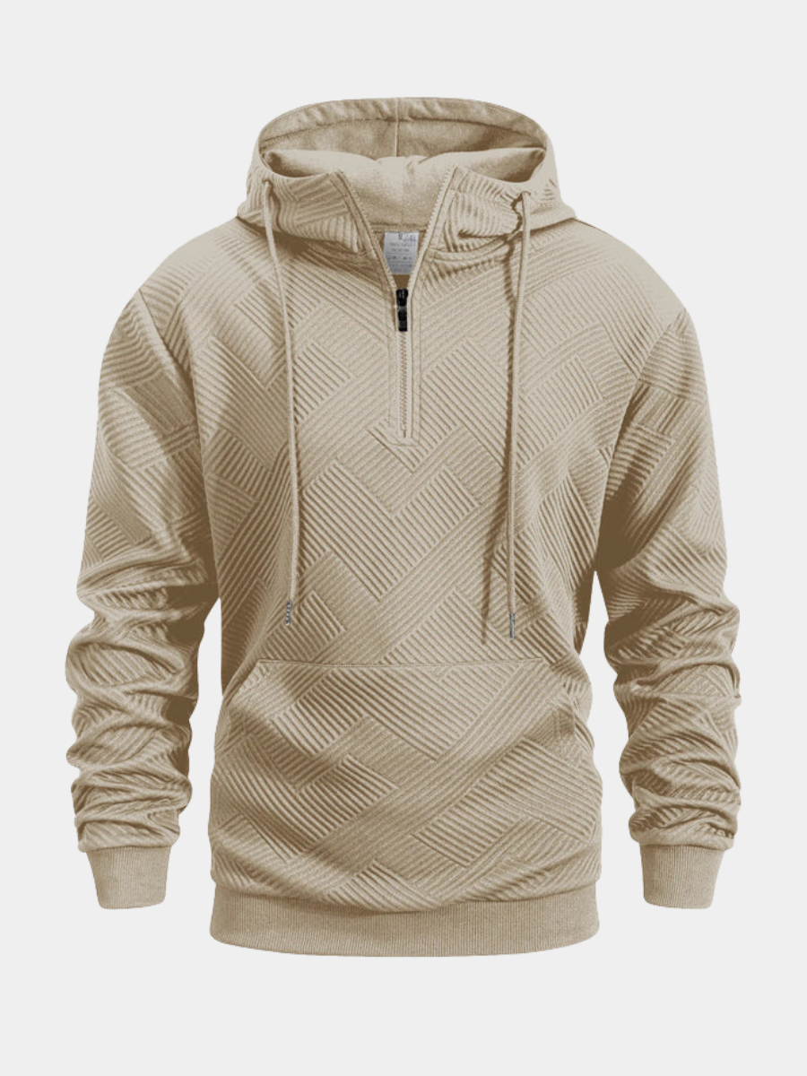 LAURENT MONACO | QUARTER ZIP COLLAR SWEATSHIRT