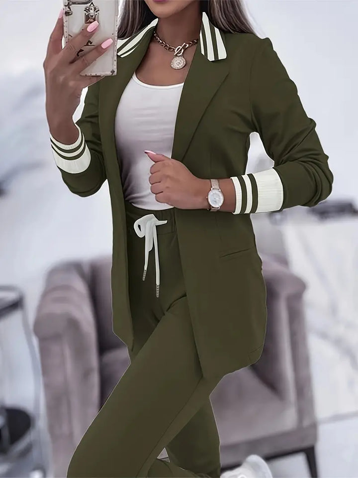 Casual Streetwear Striped Set Sophie, view 6 - Elena Harper