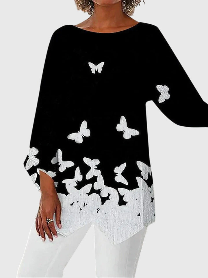 Alayah™  |  Elegant Crew Neck Top