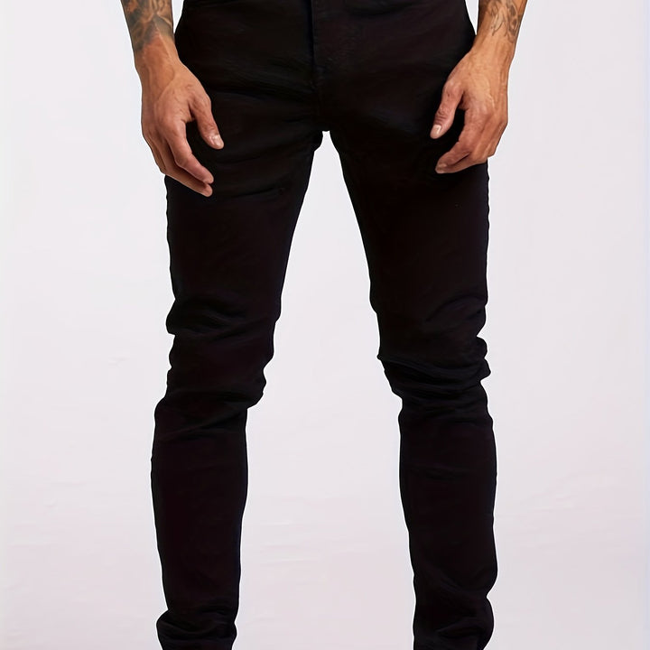 Men's Slim Fit Casual Stretch Jeans - Elena Harper