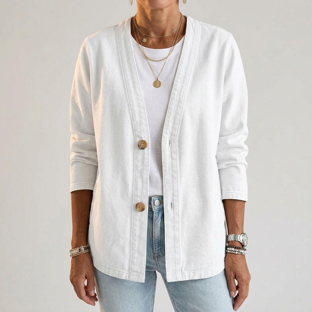 Amelie Casual and Elegant Women's Knit Cardigan, view 5 - Elena Harper