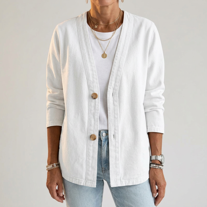 Amelie Casual and Elegant Women's Knit Cardigan, view 5 - Elena Harper