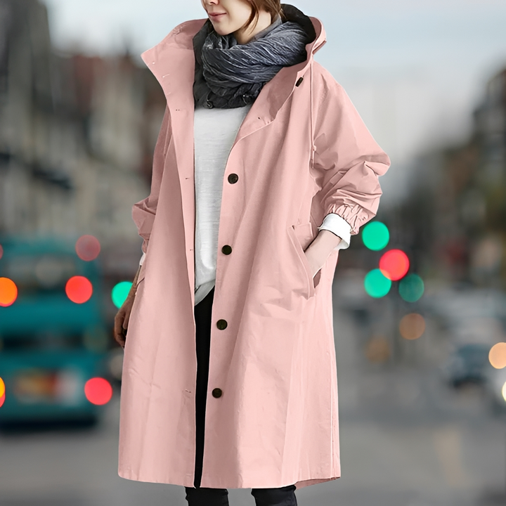 Bethany Durable Raincoat with Hood, view 8 - Elena Harper