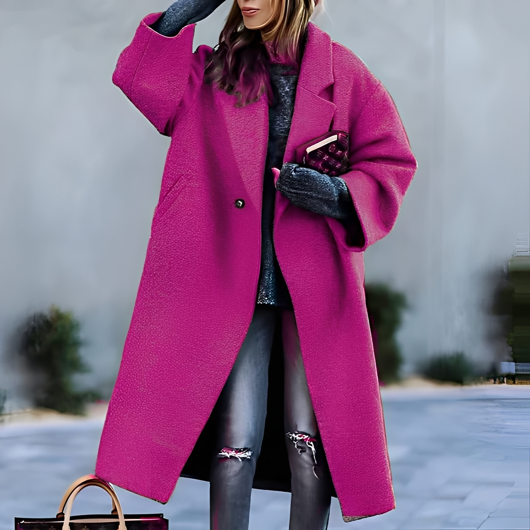 Britney Elegant and Cozy Coat, view 2 - Elena Harper