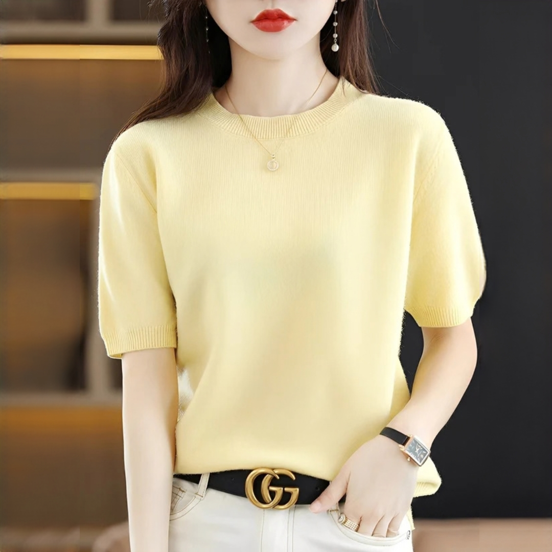 Blandine Elegant and Cozy Top, view 4 - Elena Harper