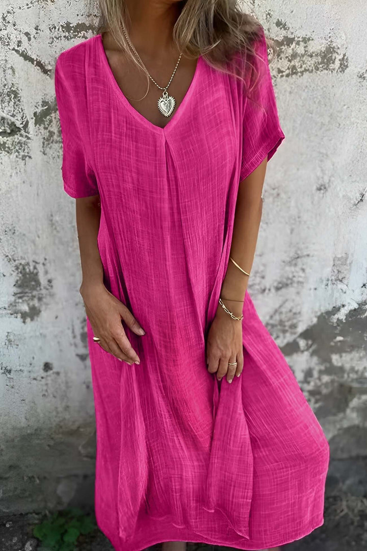Lightweight Midi Dress, view 4 - Elena Harper