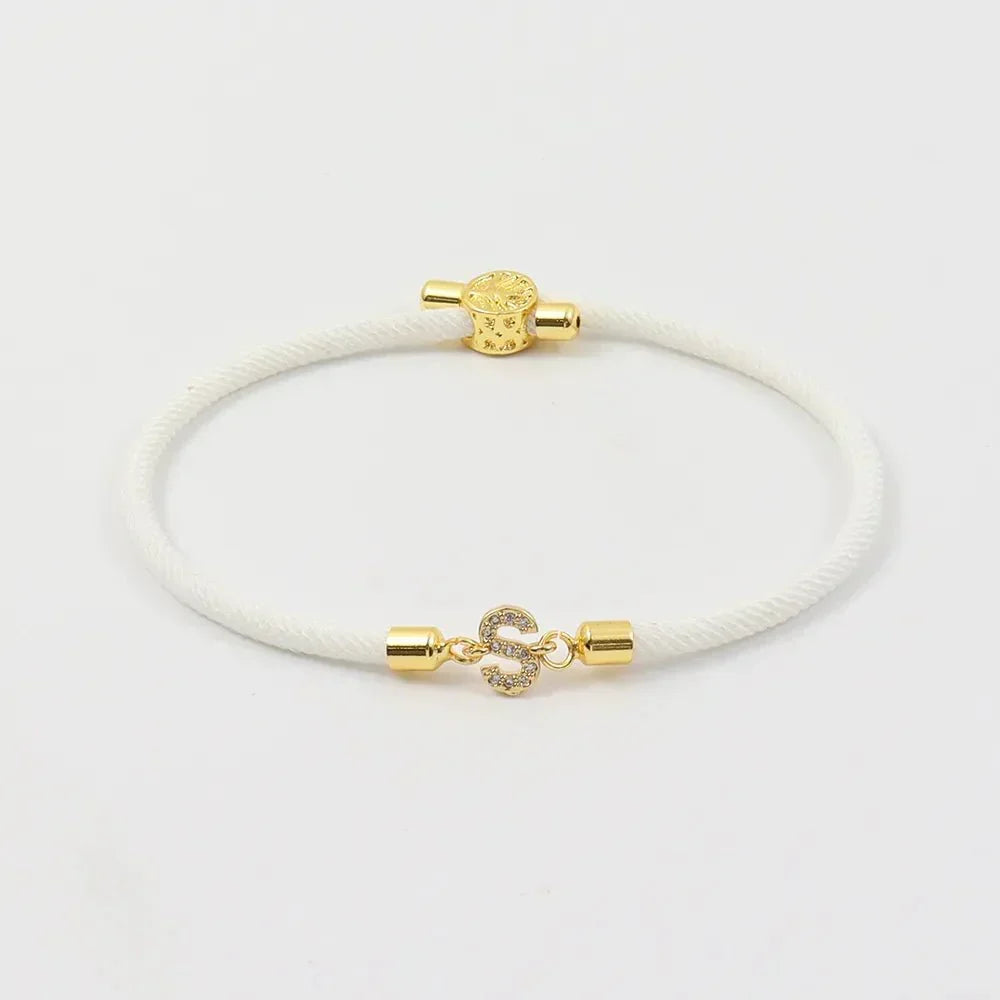 Calla Customizable Bracelet with Engraved Initial - Elena Harper