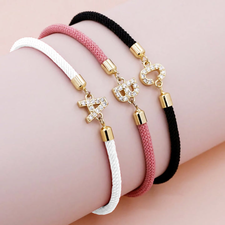 Calla Customizable Bracelet with Engraved Initial, view 9 - Elena Harper