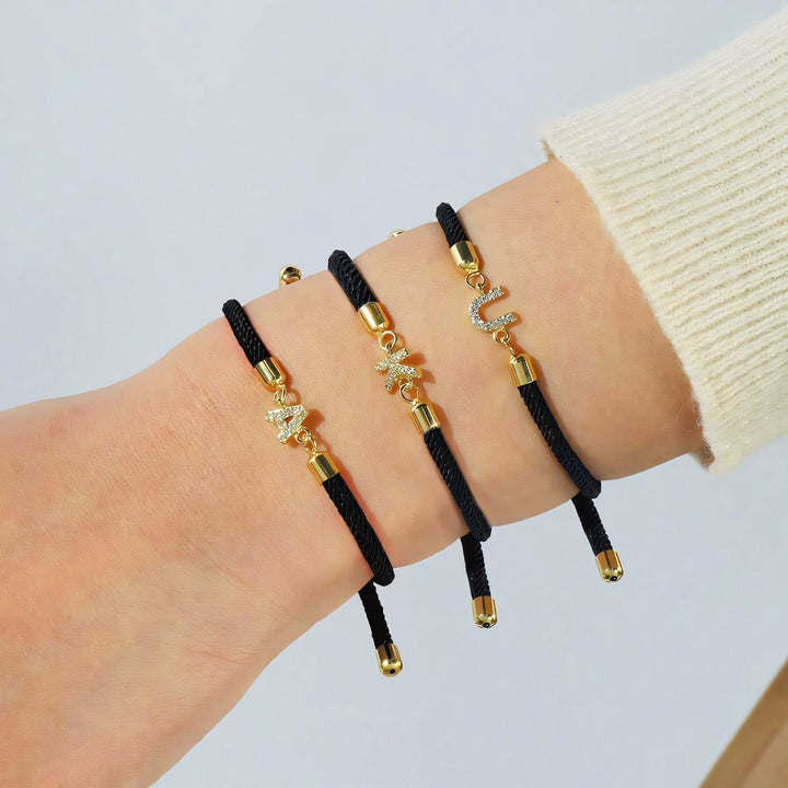 Calla Customizable Bracelet with Engraved Initial, view 7 - Elena Harper