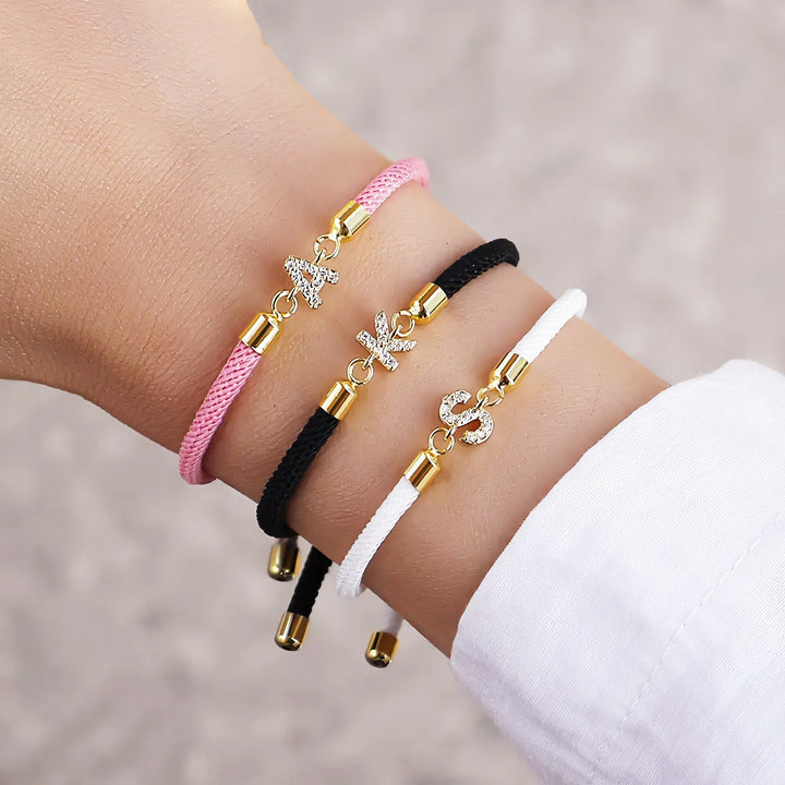 Calla Customizable Bracelet with Engraved Initial - Elena Harper