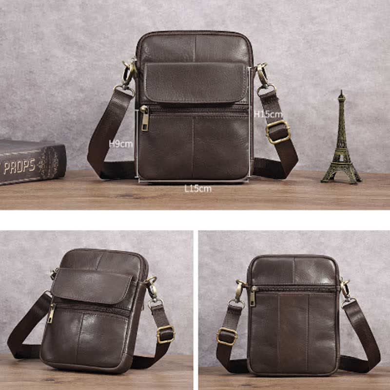 Men's Compact Shoulder Bag - Everyday Essential