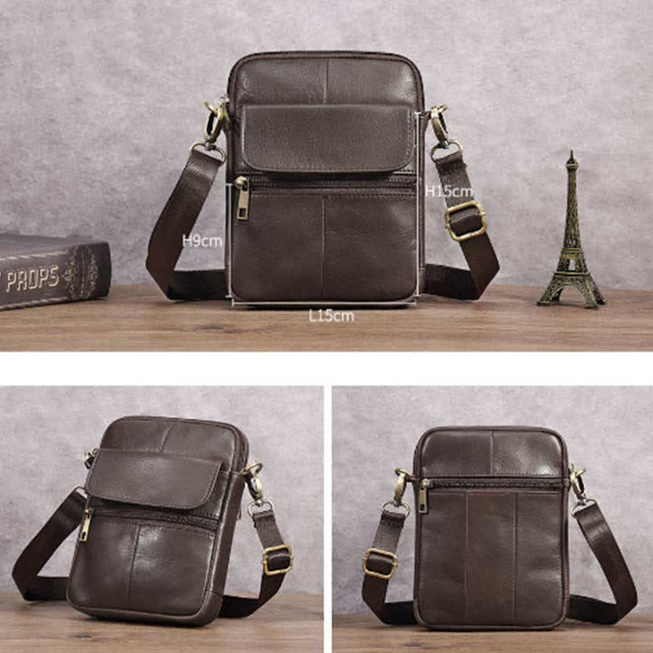 Men's Compact Shoulder Bag - Everyday Essential