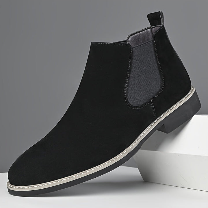 Men's Chelsea Boots Elastic Side Pull-On Ankle Boot