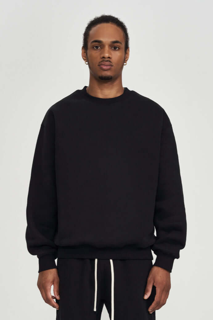 Men's Soft Crew Neck Sweater, view 4 - Elena Harper