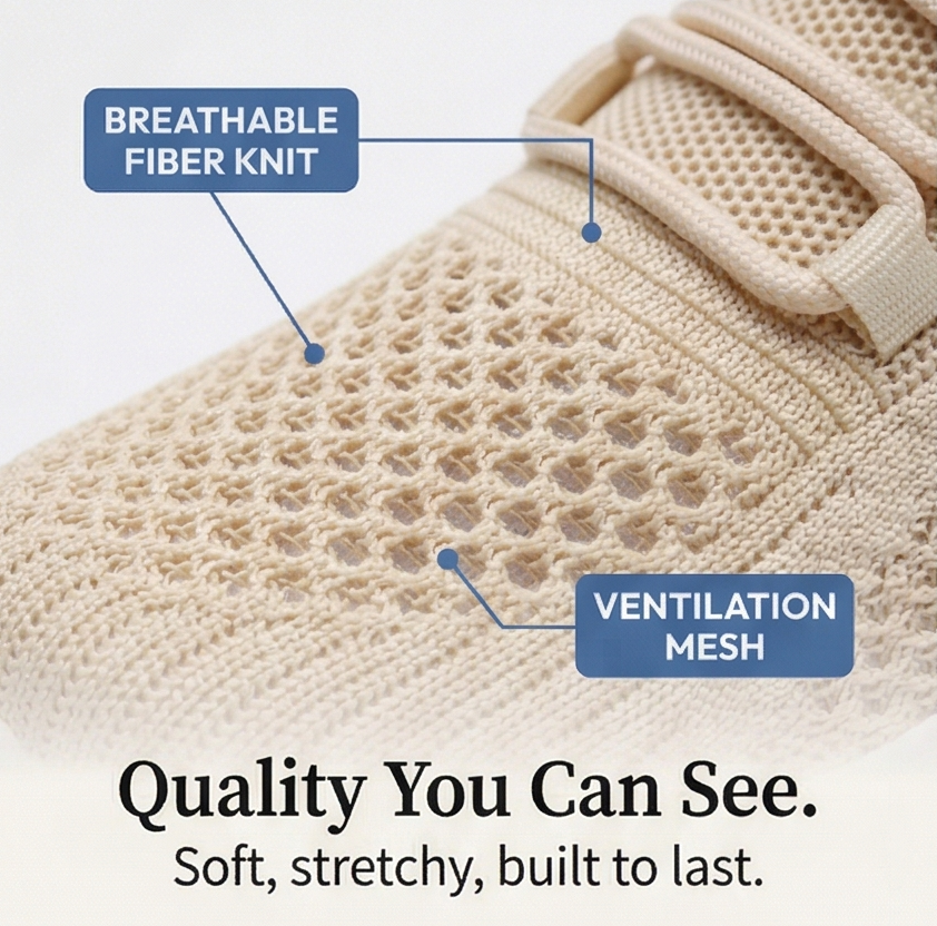Aerloom Women's Breathable Knit Sneakers for All Day Comfort - Elena Harper