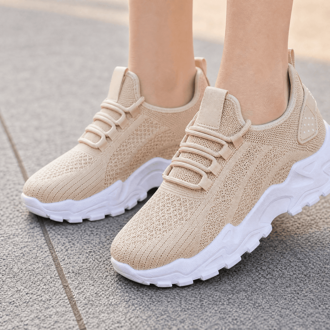 Aerloom Women's Breathable Knit Sneakers for All Day Comfort - Elena Harper