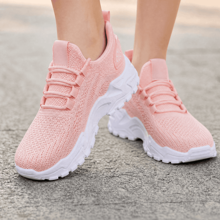 Aerloom Women's Breathable Knit Sneakers for All Day Comfort - Elena Harper