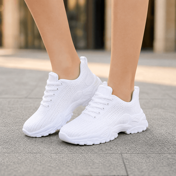 Aerloom Women's Breathable Knit Sneakers for All Day Comfort - Elena Harper