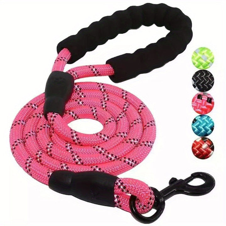 Reinforced Reflective Dog Lead with Padded Handle – Durable and Safe for Strong Dogs