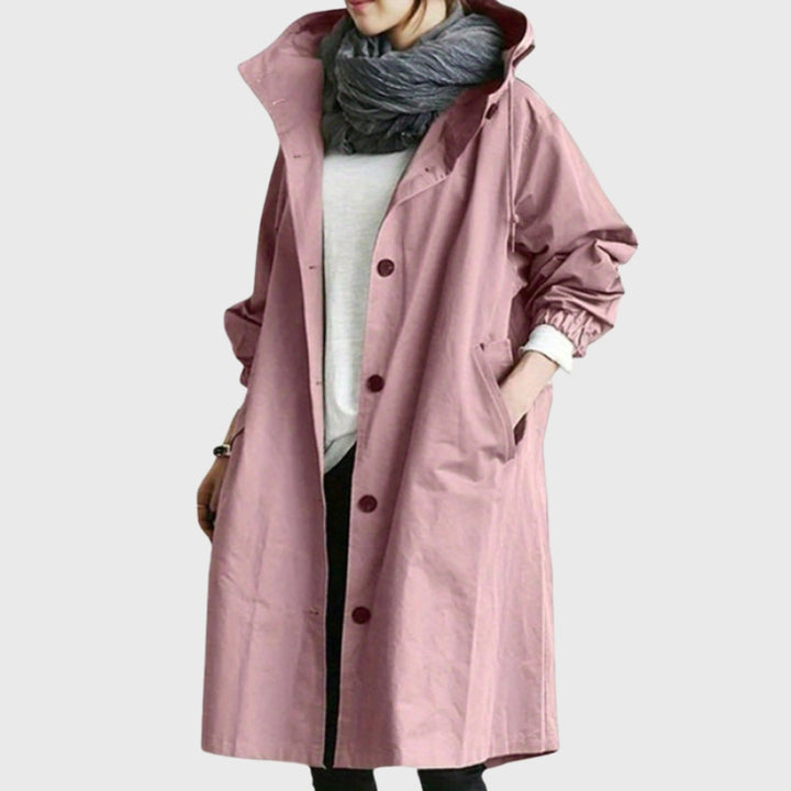 Christin | Water-Repellent and Elegant Hooded Trench Coat
