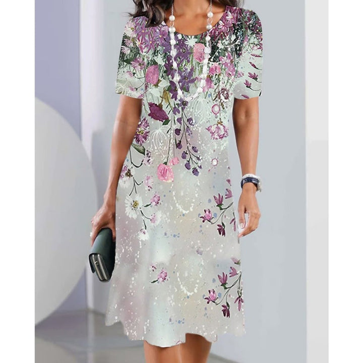 Luby Lively Nature Design Midi Dress, view 5 - Elena Harper