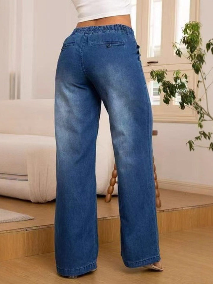 Sabrina Relaxed Wide-Leg Jeans, view 9 - Elena Harper