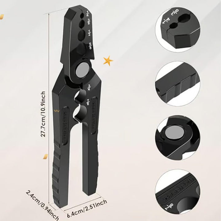 Alloy Tube Rounder Pliers with 6-Hole Design
