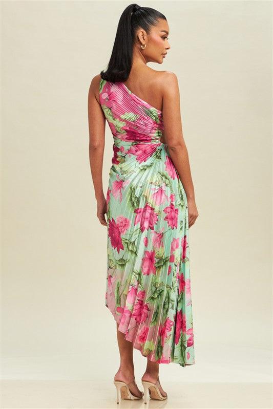 Adry - Midi dress with pleated cuts