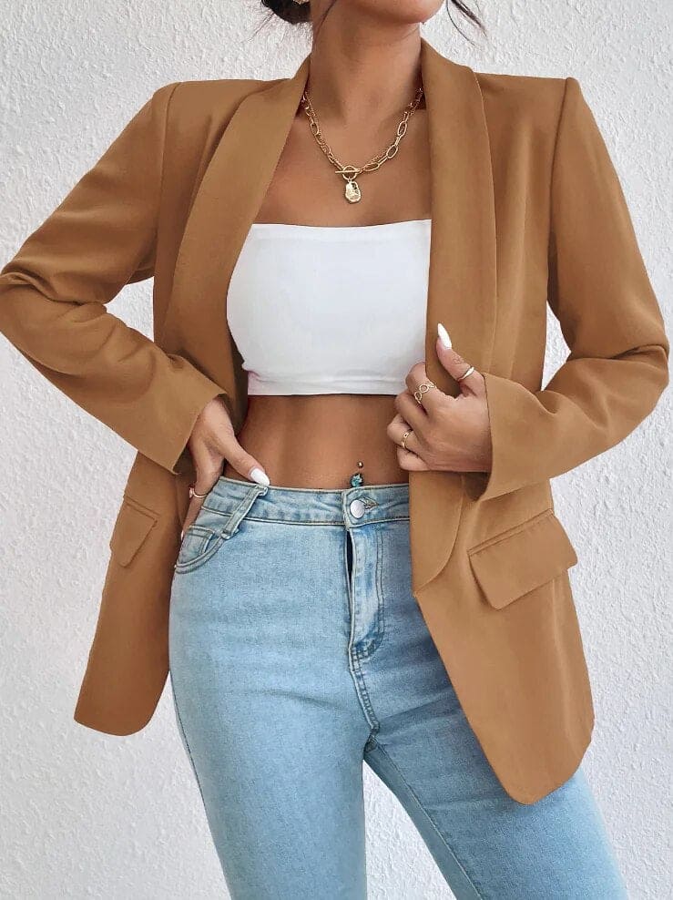 Élise Stylish Slim-Fit Blazer Timeless Elegance with a Modern Touch, view 3 - Elena Harper