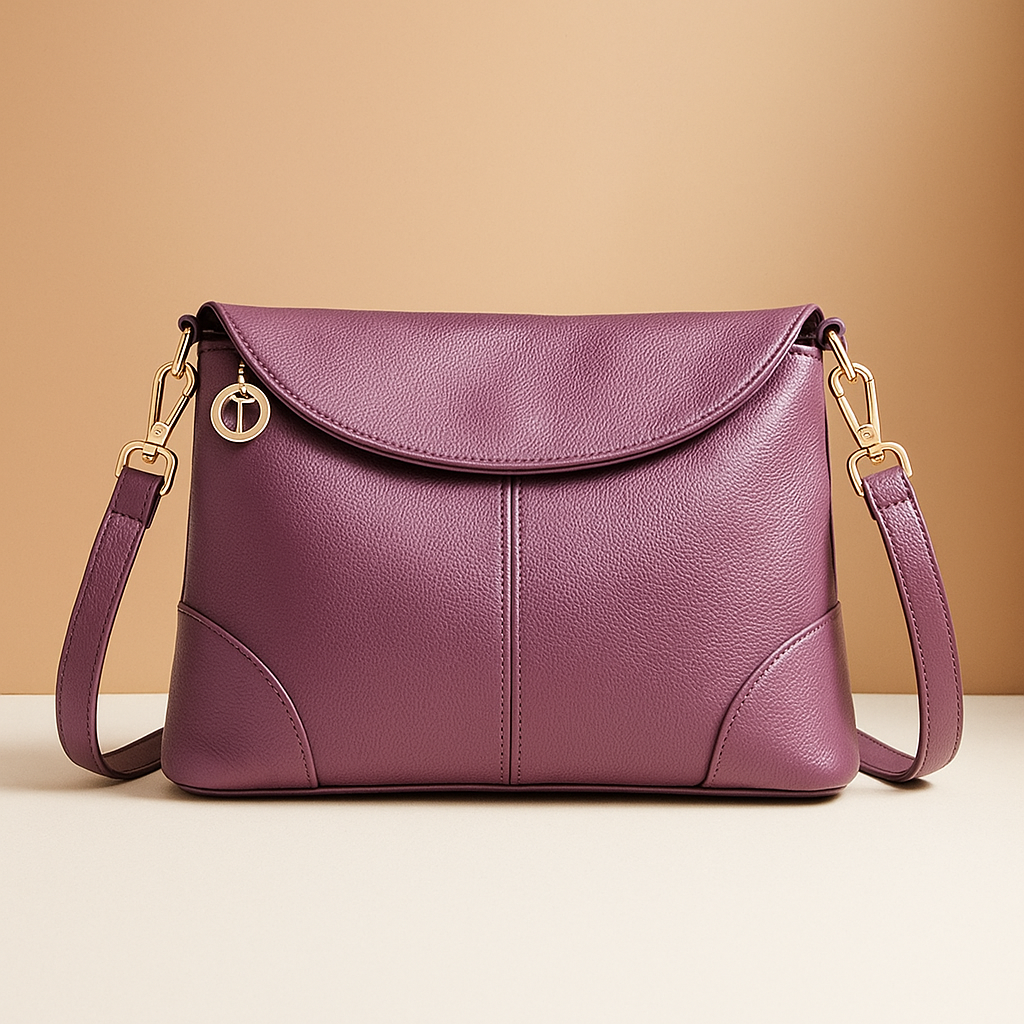 Anti-theft vegan leather crossbody bag for women Amelia - Elena Harper