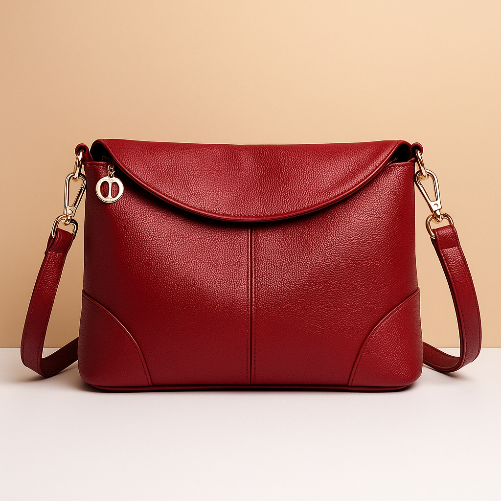 Anti-theft vegan leather crossbody bag for women Amelia - Elena Harper