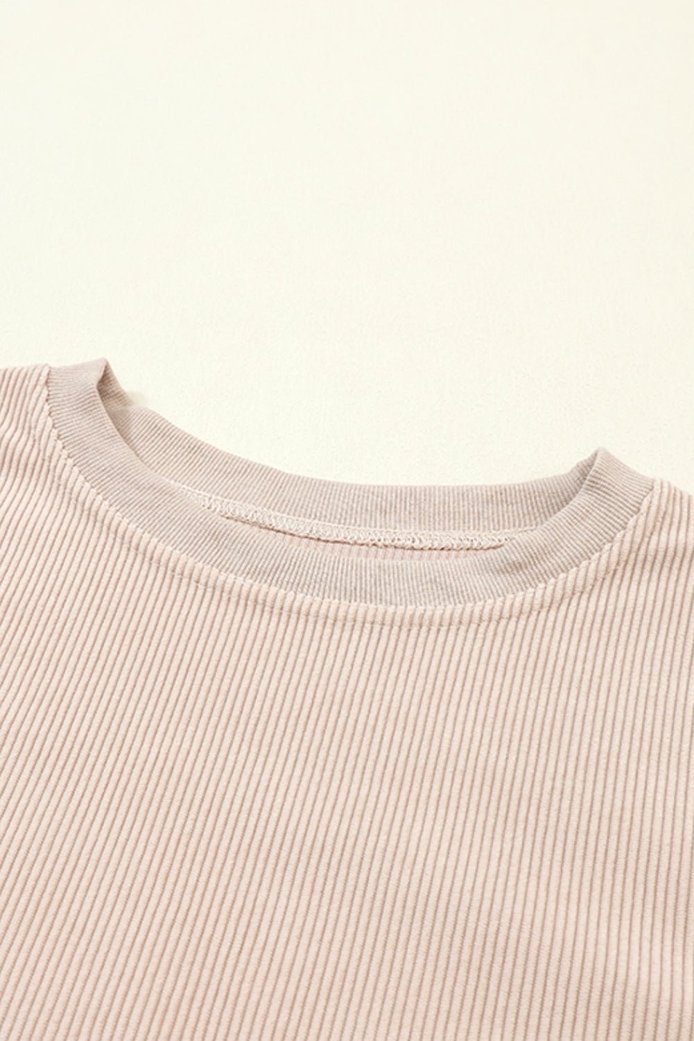 Emma & Rose ribbed knit oversized sweatshirt — women's knitwear