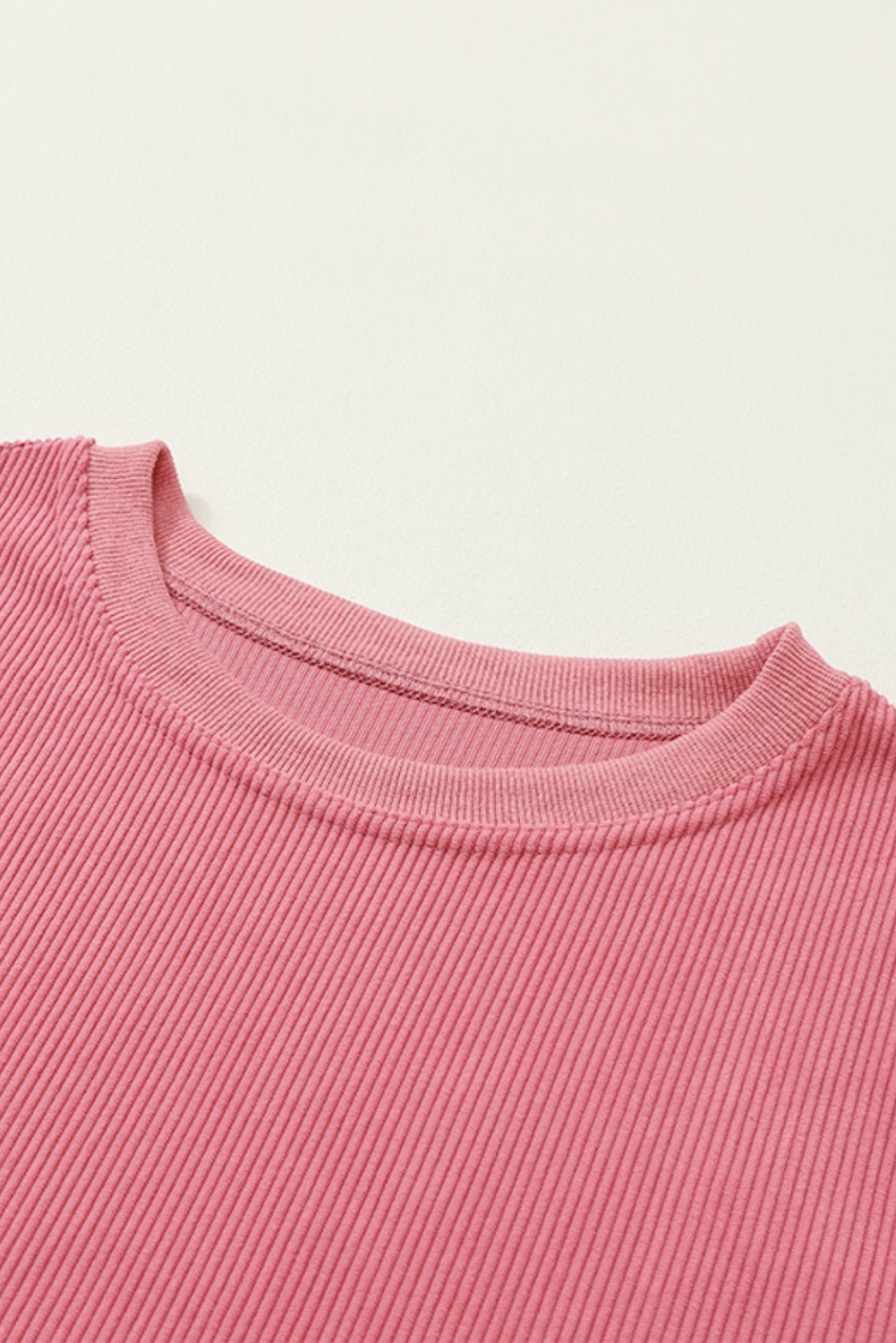 Emma & Rose ribbed knit oversized sweatshirt — women's knitwear