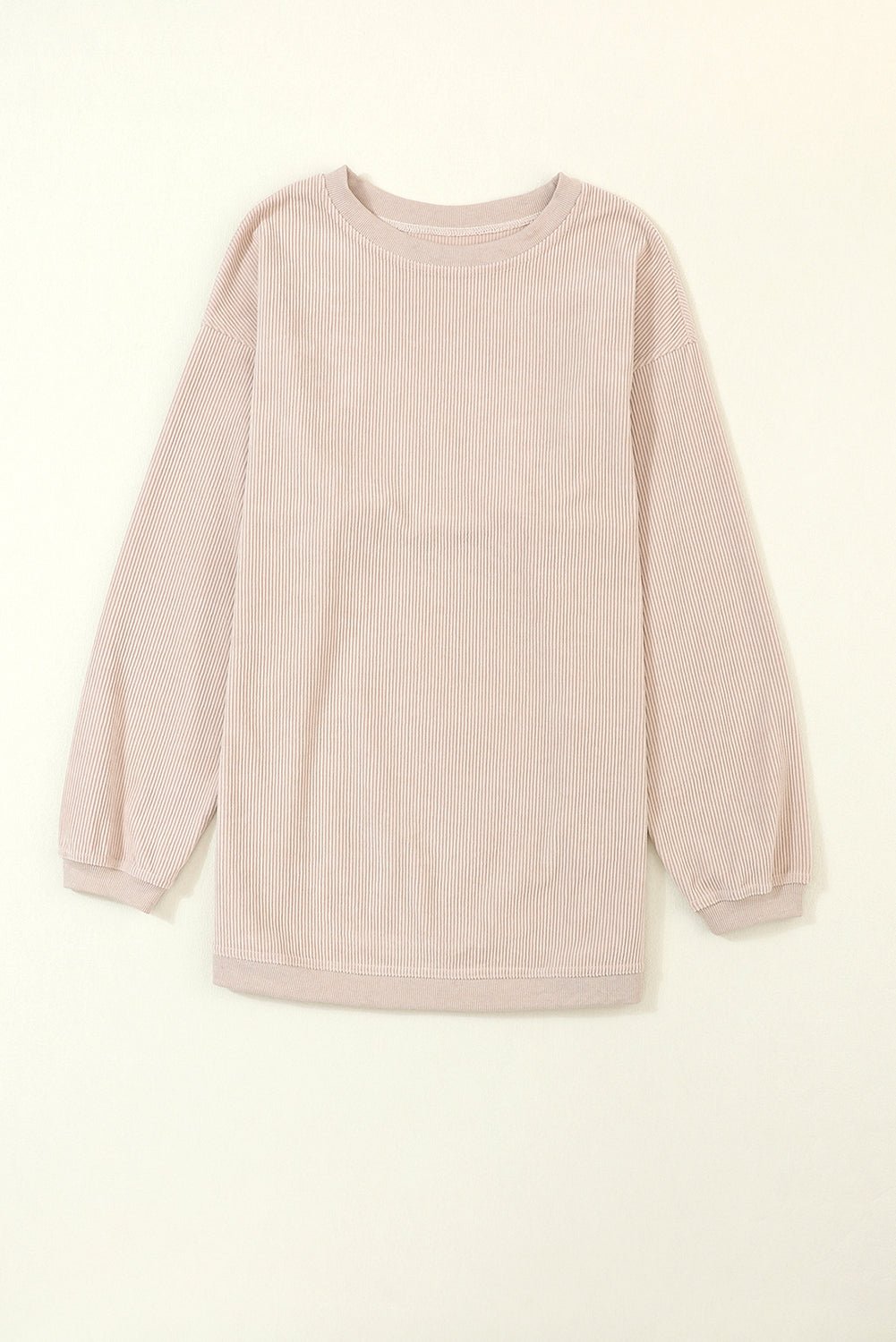 Emma & Rose ribbed knit oversized sweatshirt — women's knitwear