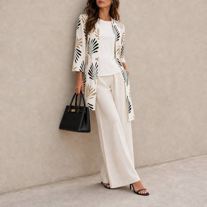 Apt Printed Three-Piece Set