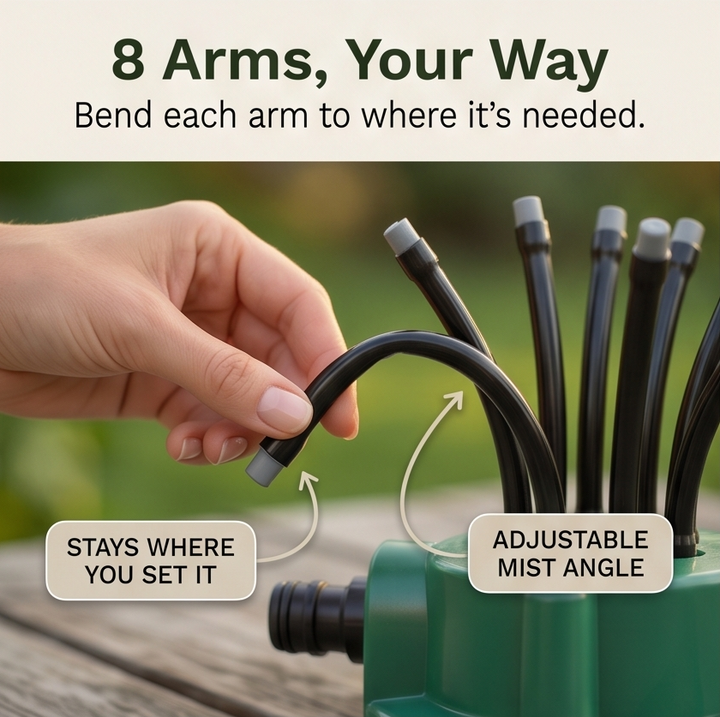 Aquava 360° Multi-Arm Garden Sprinkler - Elena Harper