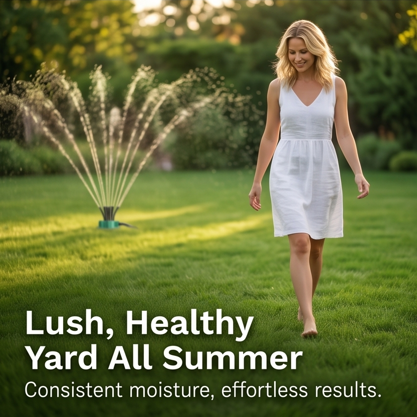 Aquava 360° Multi-Arm Garden Sprinkler - Elena Harper