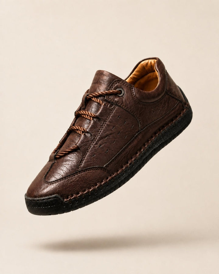 Low Leather Sneakers - Casual Model with Premium Leather