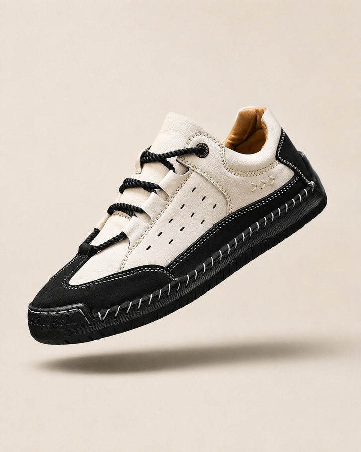 Low Leather Sneakers - Casual Model with Premium Leather