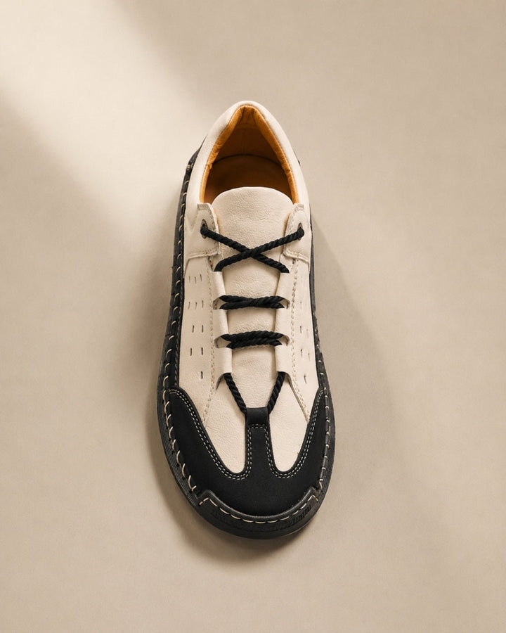 Low Leather Sneakers - Casual Model with Premium Leather