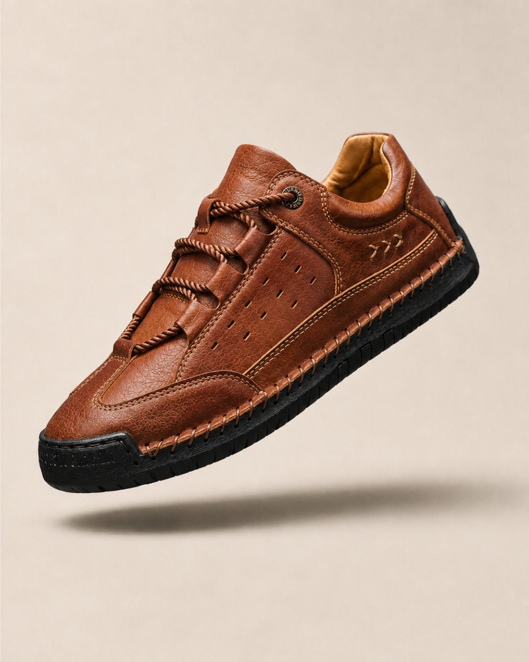 Low Leather Sneakers - Casual Model with Premium Leather